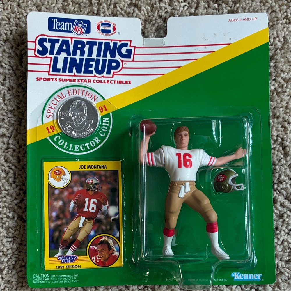 *New* Joe Montana 49ers Starting Lineup 1991 Figure